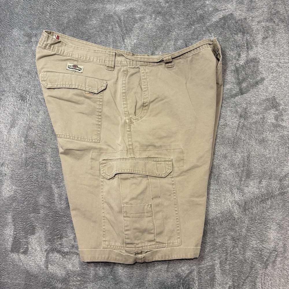 U.S. Polo Assn Cargo Shorts Mens 42 Khaki Utility Military Casual Cotton‎ - Picture 6 of 14